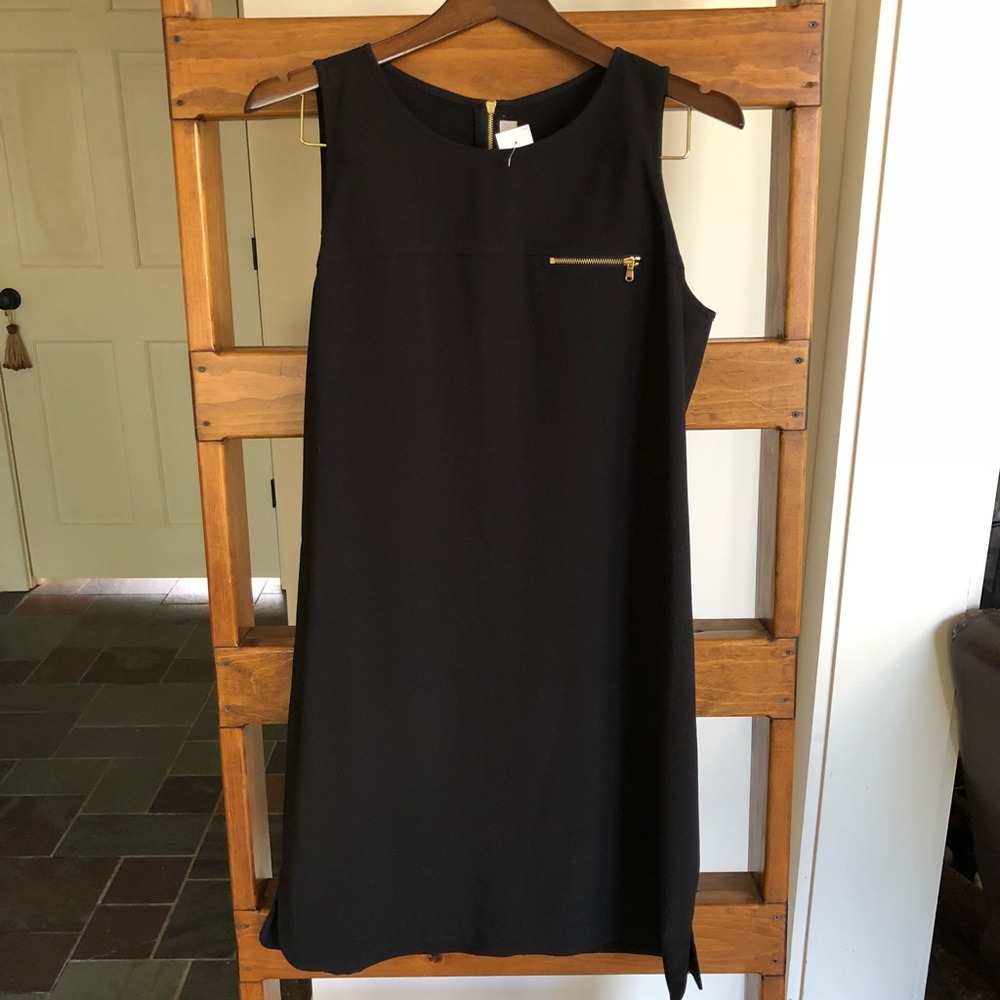 LOFT black shift dress NWT Size 10